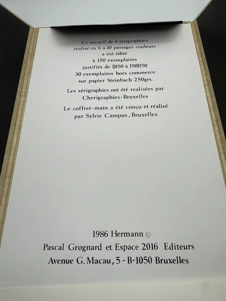 Portfolio Erotique - Hermann - Espace-Galerie - BD franco-belge - Très bon état