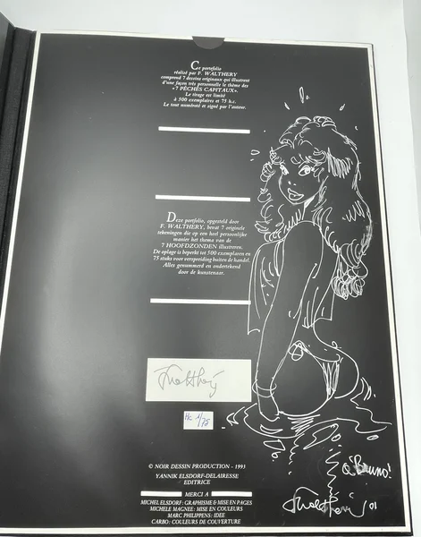 Les Sept Péchés Capitaux - François Walthéry - Noir Dessin Production - BD franco-belge - Très bon état