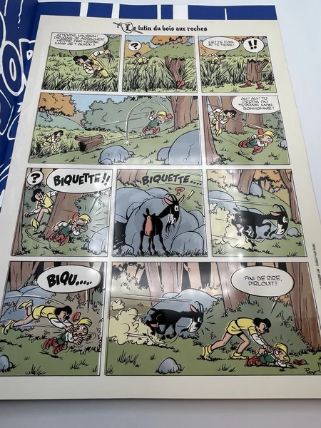 Johan et Pirlouit - TL - T 3 - Le lutin du bois aux roches - Peyo - Golden Creek Studio - BD franco-belge - Très bon état