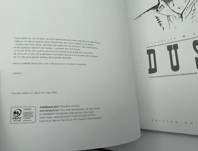 Blueberry - N&B - T 28 - Dust - Jean-Michel Charlier / Jean Giraud - Dargaud - BD franco-belge - Très bon état