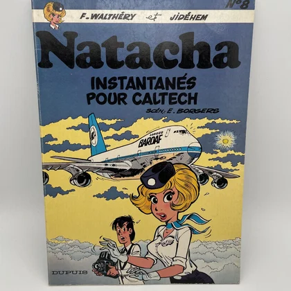 Natacha - EO - T 8 - Instantanés pour Caltech - François Walthéry / Jidéhem / Étienne Borgers - Dupuis - BD franco-belge - Très bon état