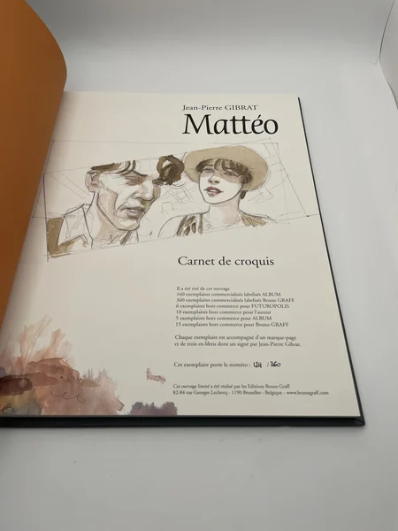 Mattéo - TL - T 3 - Troisième époque (août 1936) - Jean-Pierre Gibrat - Bruno Graff - BD franco-belge - Très bon état