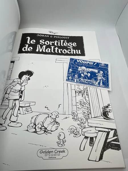 Johan et Pirlouit - TT - T 13 - Le sortilège de Maltrochu - Peyo - Golden Creek Studio - BD franco-belge - Très bon état