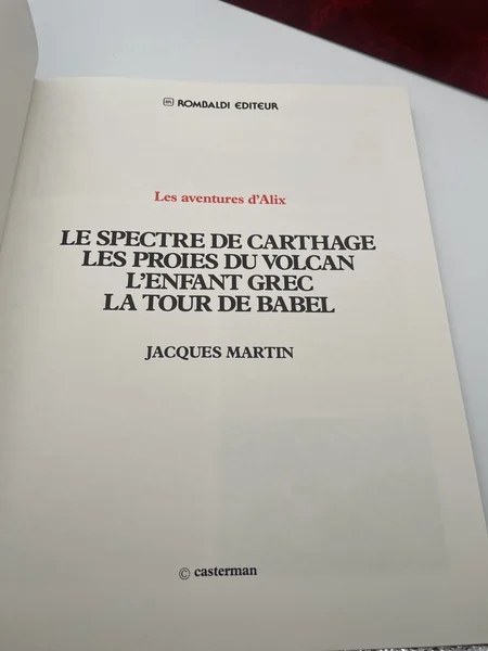 Alix - Jacques Martin - intégrale Rombaldi + médaille - BD franco-belge - Très bon état