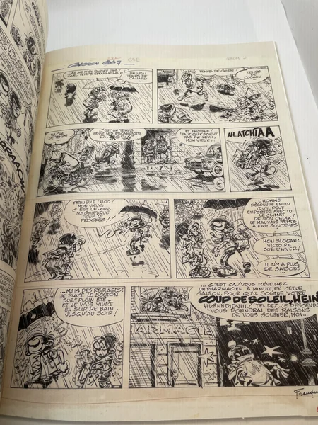 Gaston - 10 - Version originale 1970 - André Franquin - Marsu productions - BD franco-belge - Très bon état