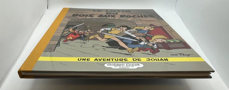 Johan et Pirlouit - TL - T 3 - Le lutin du bois aux roches - Peyo - Golden Creek Studio - BD franco-belge - Très bon état