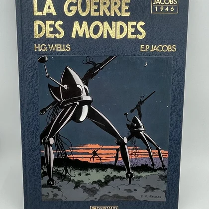 Archives Edgar P. Jacobs - TT - La Guerre des mondes - H.G. Wells / Edgar P. Jacobs - Éditions Blake et Mortimer - BD franco-belge - Très bon état