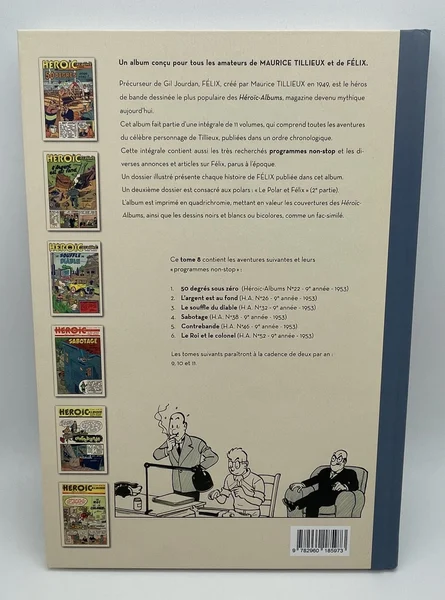 Félix - Intégrale - T 8- EO - Maurice Tillieux - Éditions de l'Élan - BD franco-belge - Très bon état