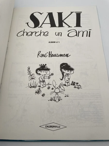 Saki et Zunie - TT - T 1 - Saki cherche un ami - Delporte / Hausman - Chlorophylle - BD franco-belge - Très bon état