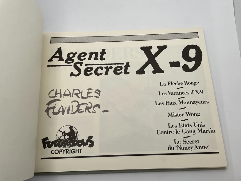 Agent Secret X-9 - Intégrale Vol. 3 (1936/1937) - Charles Flanders - Futuropolis - BD franco-belge - Très bon état