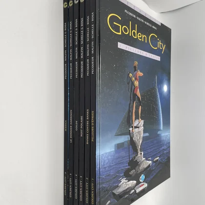 Golden City - Tomes 1 à 6 - Daniel Pecqueur / Nicolas Malfin - Delcourt - BD franco-belge - Très bon état