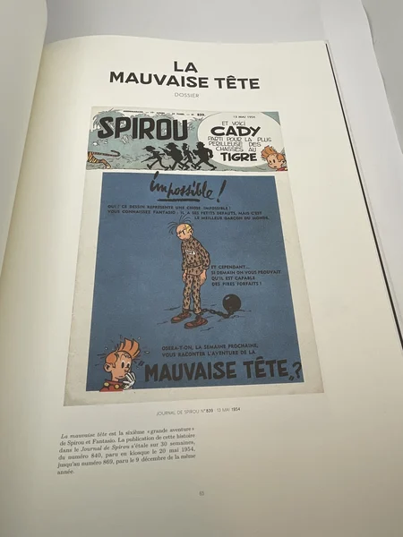 Spirou et Fantasio - Version Originale - La Mauvaise Tête - Franquin / Jidéhem - Dupuis - BD franco-belge - Très bon état