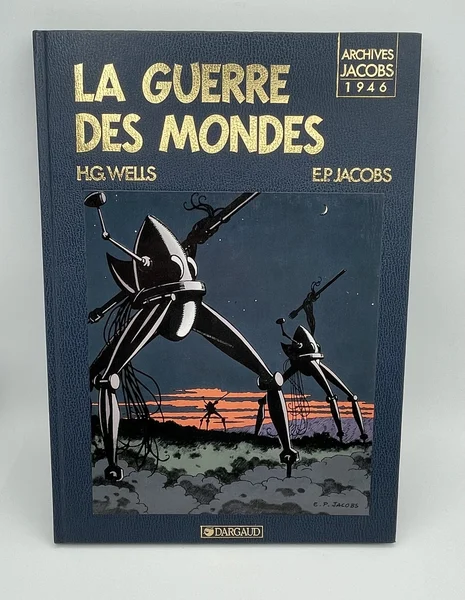 Archives Edgar P. Jacobs - TT - La Guerre des mondes - H.G. Wells / Edgar P. Jacobs - Éditions Blake et Mortimer - BD franco-belge - Très bon état