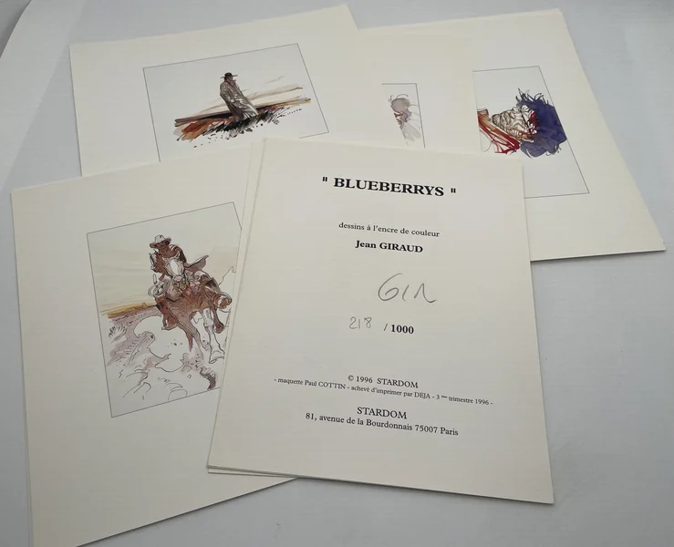 Blueberry - Portfolio Blueberrys - Jean Giraud - Stardom - BD franco-belge - Très bon état