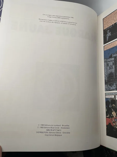 Les Aventures de Blake et Mortimer - T 6 - La Marque Jaune - Edgar P. Jacobs - Blue Circle - BD franco-belge - Très bon état