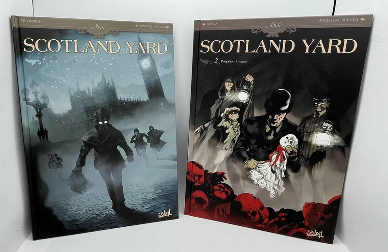 Scotland Yard - EO - T 1 et T 2 (Au cœur des ténèbres, Poupées de sang) - Dobbs / Perger - Soleil - BD franco-belge - Très bon état
