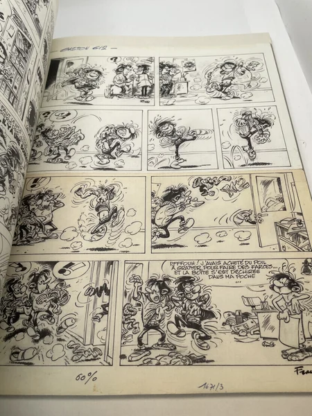 Gaston - 10 - Version originale 1970 - André Franquin - Marsu productions - BD franco-belge - Très bon état
