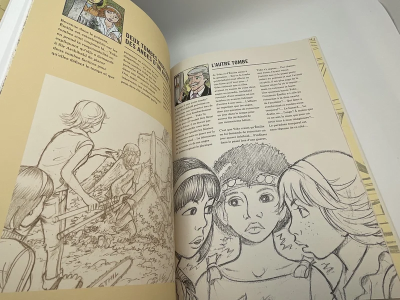 Yoko Tsuno - Anges et Faucons, Esquisse d'une œuvre - Roger Leloup - Dupuis - BD franco-belge - Très bon état