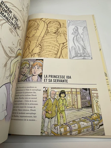 Yoko Tsuno - Anges et Faucons, Esquisse d'une œuvre - Roger Leloup - Dupuis - BD franco-belge - Très bon état