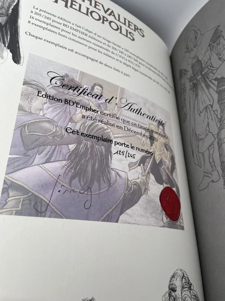 TL - Chevalier d’Heliopolis - Citrinitas œuvre au jaune - Jodorowsky - Jérémy - bd Empher - BD franco-belge - Très bon état