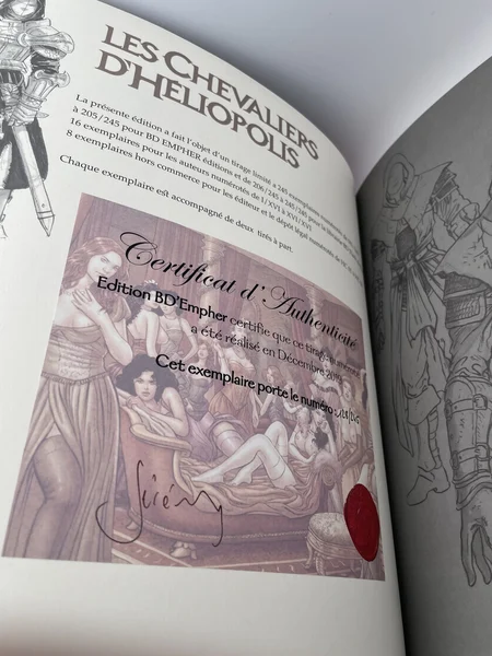 TL - Chevaliers Heliopolis - Rubedo, l'œuvre au rouge - Jodorowsky - Jérémy - bd Empher - BD franco-belge - Très bon état