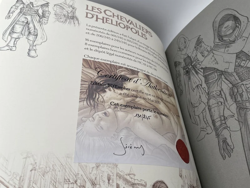 TL - Chevalier d’Heliopolis - Nigredo œuvre au noir - Jodorowsky - Jérémy - BD franco-belge - Très bon état