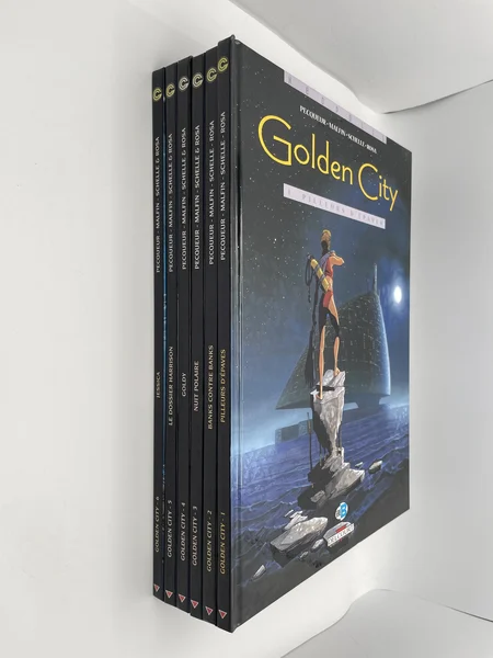 Golden city - 1 a 6 - EO - Pecqueur - Malfin - BD franco-belge - Très bon état