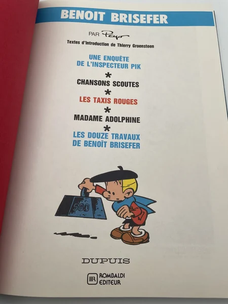 Benoît Brisefer - Intégrale Peyo - Rombaldi T9 + dessin Walthery - BD franco-belge - Très bon état