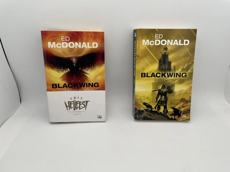 Blackwing - Tomes 1 et 2 (La marque du corbeau, Le cri du corbeau) - Ed McDonald - Bragelonne - Livres - Très bon état