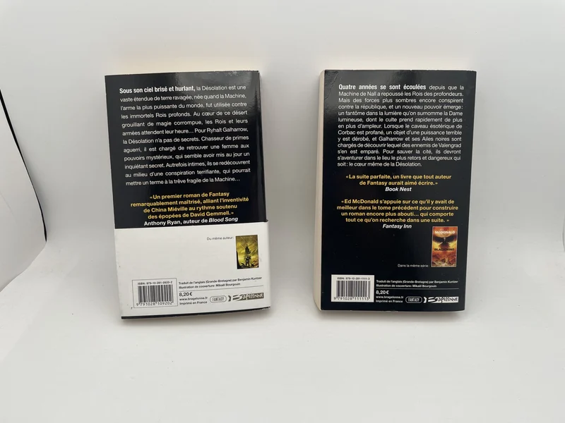 Blackwing - Tomes 1 et 2 (La marque du corbeau, Le cri du corbeau) - Ed McDonald - Bragelonne - Livres - Très bon état