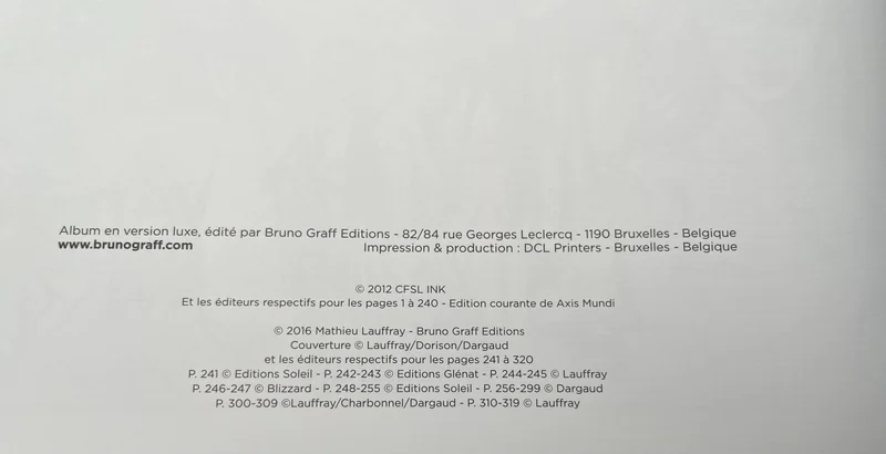 Lauffray - Axis Mundi - TL - Bruno Graff - BD franco-belge - Très bon état