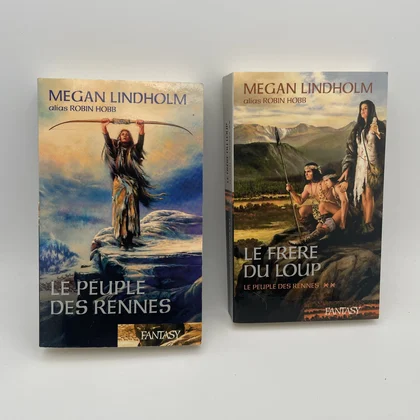 Le Peuple des Rennes - Tomes 1 et 2 (Le Peuple des Rennes, Le Frère du Loup) - Megan Lindholm - France Loisirs - Livres - Très bon état