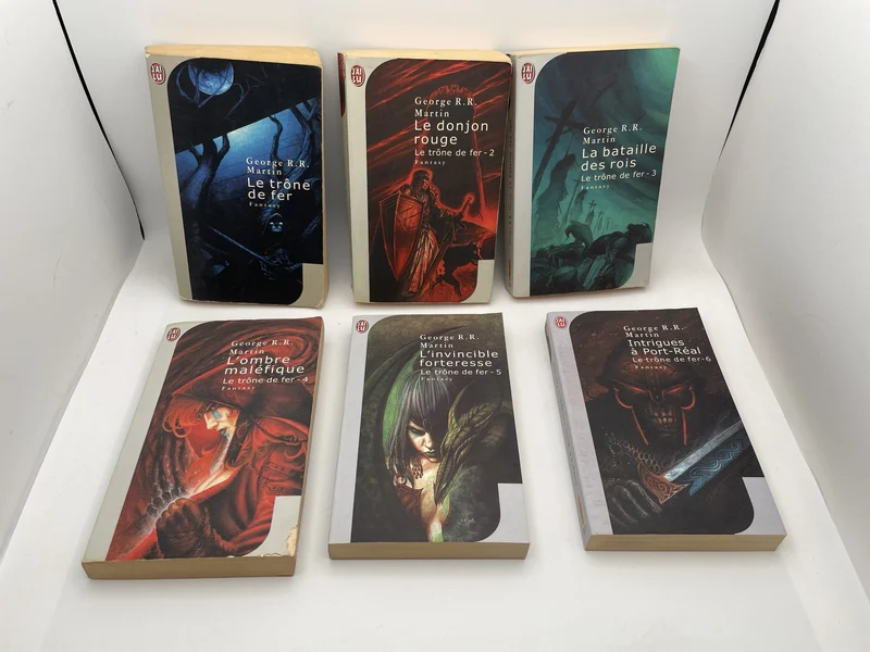 Le Trône de Fer - Tomes 1 à 6 - George R.R. Martin - J'ai Lu - Livres - Bon état