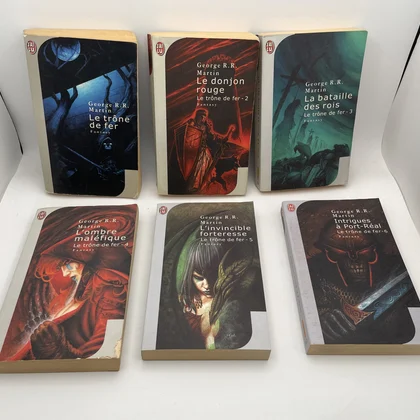 Le Trône de Fer - Tomes 1 à 6 - George R.R. Martin - J'ai Lu - Livres - Bon état