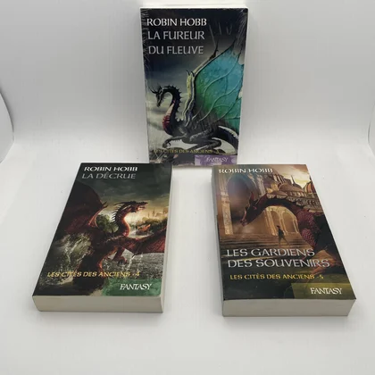 Les Cités des Anciens - Tomes 3 à 5 (La Fureur du Fleuve, La Décrue, Les Gardiens des Souvenirs) - Robin Hobb - France Loisirs - Livres - Neuf
