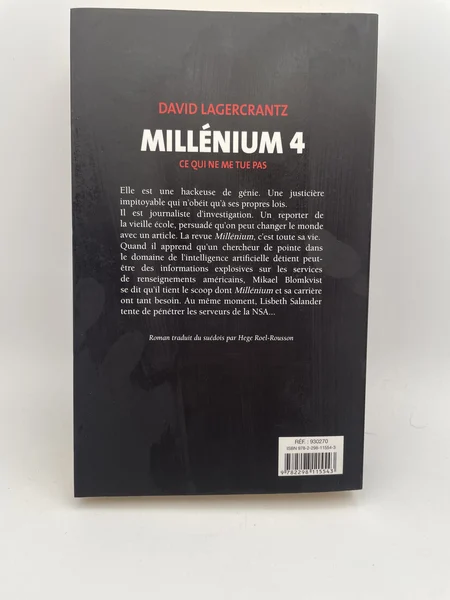Millénium - Tome 4 - Ce qui ne me tue pas - David Lagercrantz / Hege Roel Rousson - Éditions France Loisirs - Livres - Très bon état