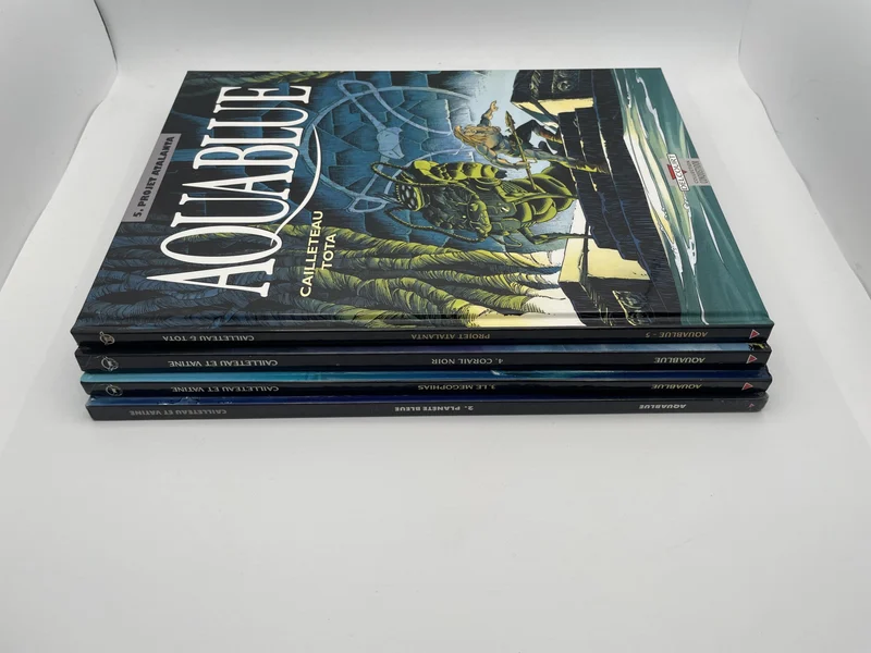 Aquablue - Tomes 2 à 5 (Planète bleue, Le Mégophias, Corail noir, Projet Atalanta) - Thierry Cailleteau / Olivier Vatine / Ciro Tota - Delcourt - BD franco-belge - Très bon état