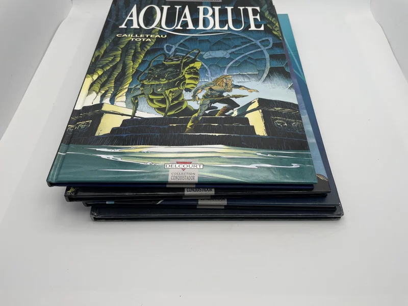 Aquablue - Tomes 2 à 5 (Planète bleue, Le Mégophias, Corail noir, Projet Atalanta) - Thierry Cailleteau / Olivier Vatine / Ciro Tota - Delcourt - BD franco-belge - Très bon état