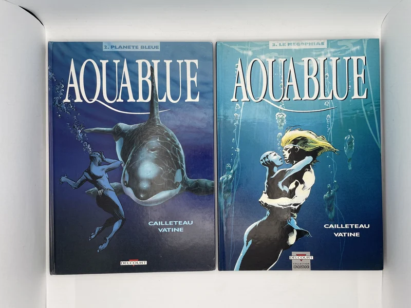 Aquablue - Tomes 2 à 5 (Planète bleue, Le Mégophias, Corail noir, Projet Atalanta) - Thierry Cailleteau / Olivier Vatine / Ciro Tota - Delcourt - BD franco-belge - Très bon état