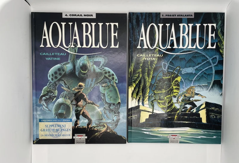 Aquablue - Tomes 2 à 5 (Planète bleue, Le Mégophias, Corail noir, Projet Atalanta) - Thierry Cailleteau / Olivier Vatine / Ciro Tota - Delcourt - BD franco-belge - Très bon état