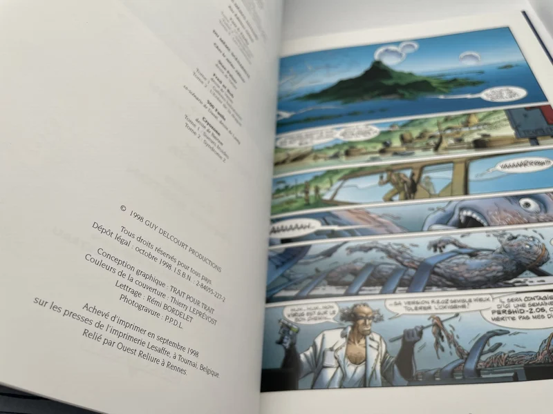 Aquablue - Tomes 2 à 5 (Planète bleue, Le Mégophias, Corail noir, Projet Atalanta) - Thierry Cailleteau / Olivier Vatine / Ciro Tota - Delcourt - BD franco-belge - Très bon état