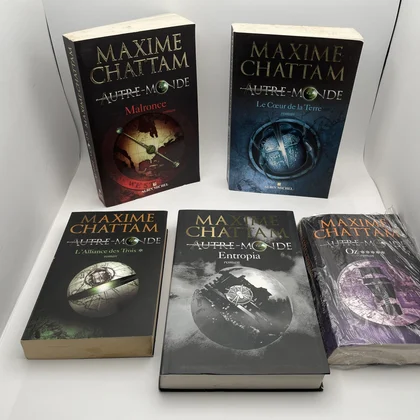 Autre-Monde - Tomes 1 à 5 (L'Alliance des Trois à Oz) - Maxime Chattam - Albin Michel - Livres - Très bon état