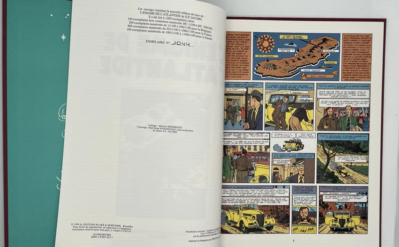 Blake et Mortimer - Tome 7 - L'Énigme de l'Atlantide - E.P. Jacobs - Dargaud - BD franco-belge - Très bon état