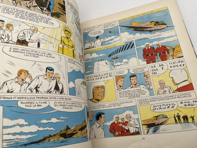Bob Morane - EO - T 3 - Les tours de cristal - Henri Vernes / Dino Attanasio - Marabout - BD franco-belge - État correct