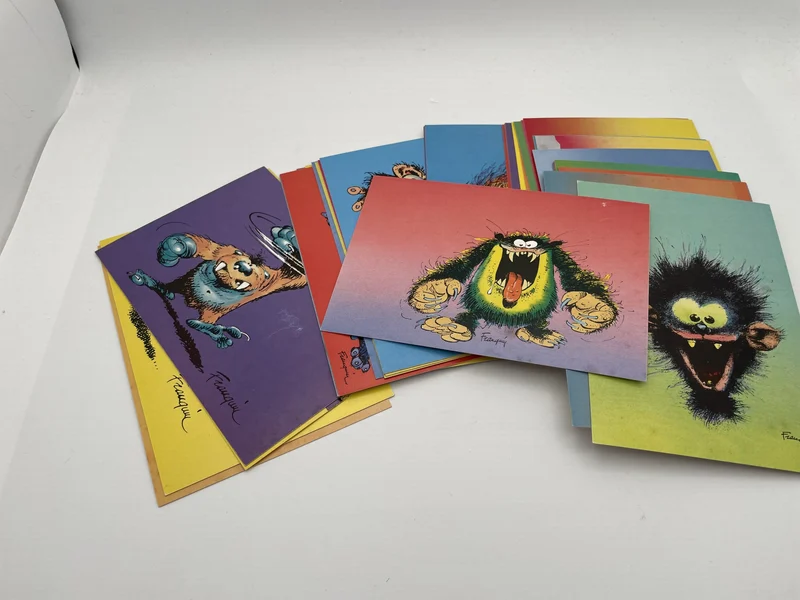 Boite à Monstres Franquin – Editions Dalix – 36 cartes postales - Cartes postales - État correct
