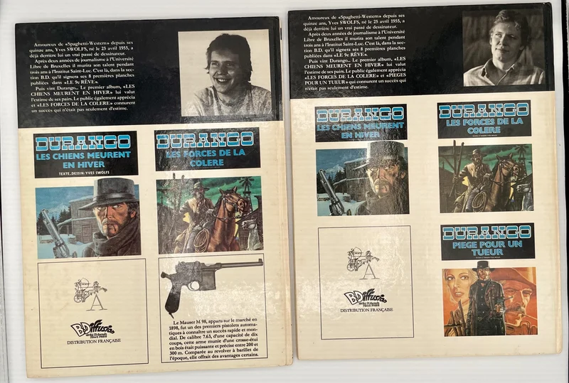 Durango - Tomes 1 à 9 et 11 - Yves Swolfs - Edition des Archers - BD franco-belge - Bon état