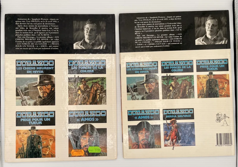 Durango - Tomes 1 à 9 et 11 - Yves Swolfs - Edition des Archers - BD franco-belge - Bon état