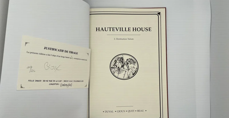 Hauteville House - Tomes 1 et 2 (Zelda, Destination Tulum) - Fred Duval / Thierry Gioux / Christophe Quet / Carole Beau - Delcourt - BD franco-belge - Très bon état