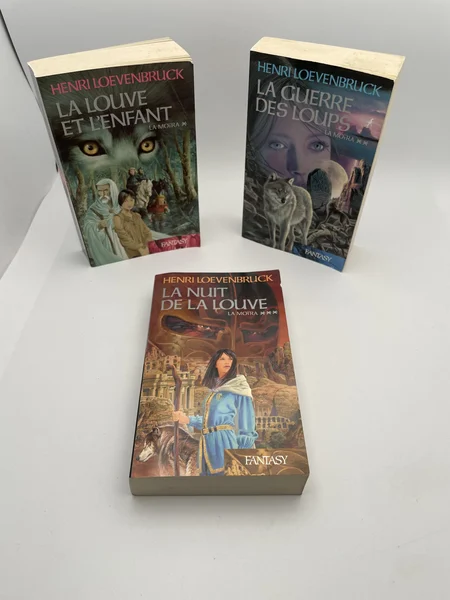 La Moïra - Tomes 1 à 3 (La Louve et l'Enfant, La Guerre des Loups, La Nuit de la Louve) - Henri Loevenbruck - Bragelonne - Livres - Très bon état