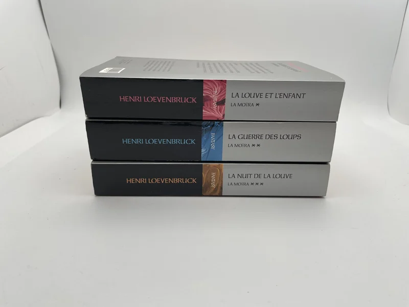 La Moïra - Tomes 1 à 3 (La Louve et l'Enfant, La Guerre des Loups, La Nuit de la Louve) - Henri Loevenbruck - Bragelonne - Livres - Très bon état